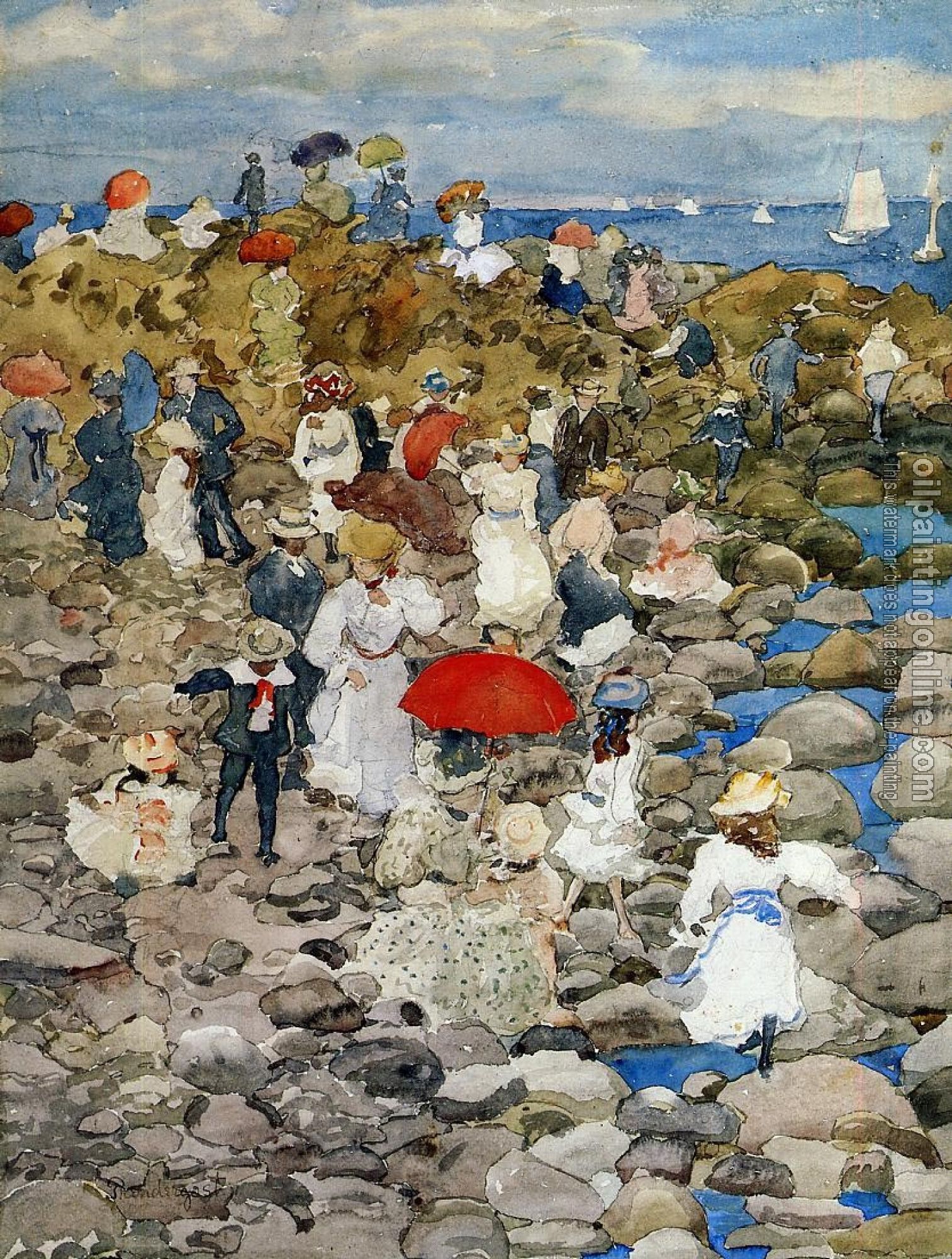 Prendergast, Maurice Brazil - Rocky Shore